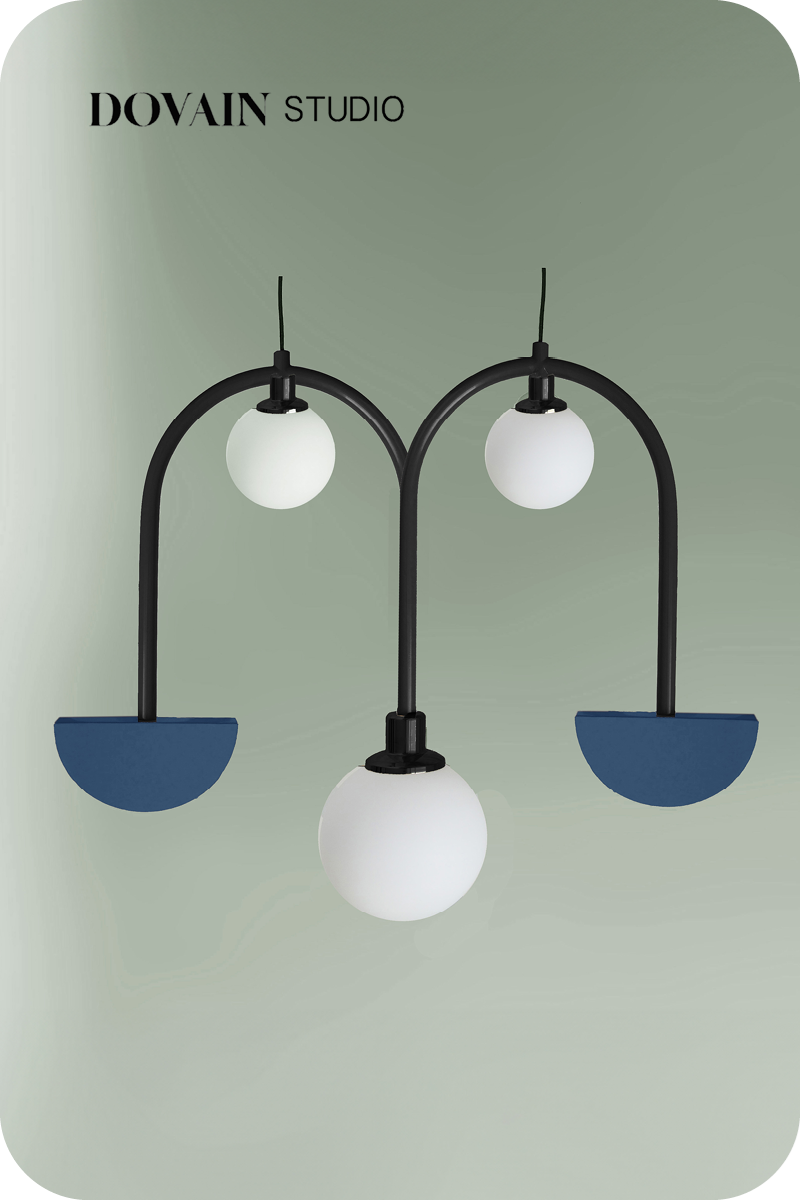 LA PEREGRINA: LED metal pendant lamp By Dovain Studio