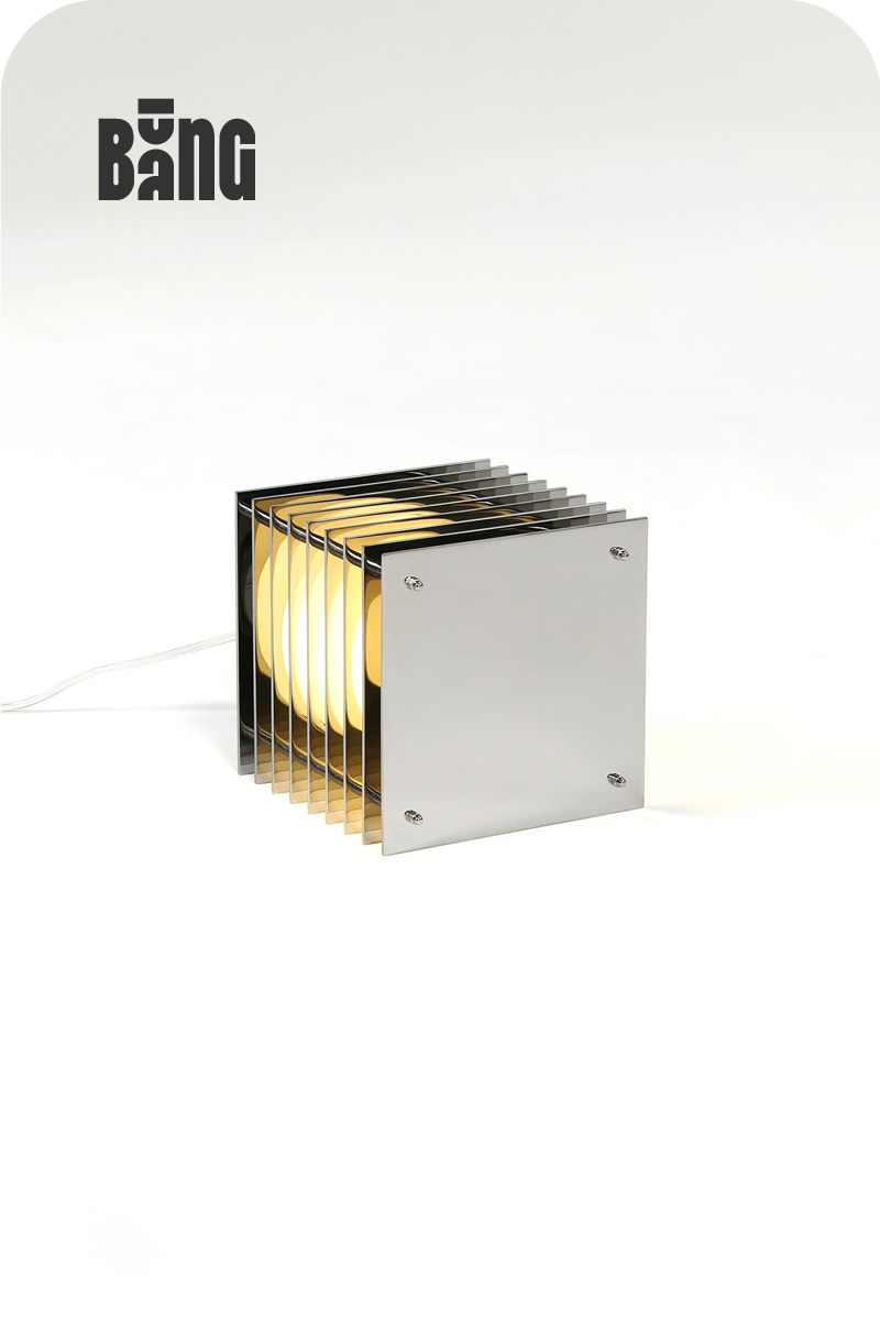 BằNG - LỚP SMALL SQUARE LED stainless steel table lamp