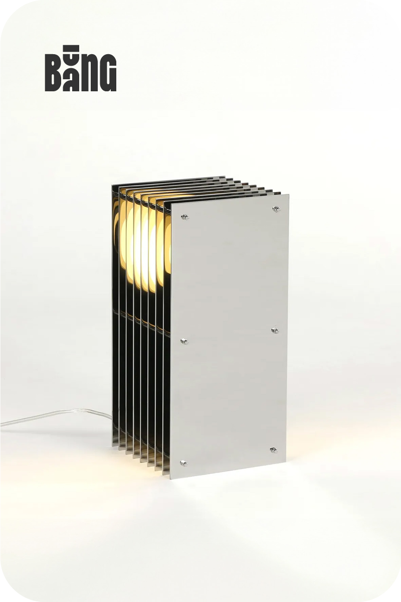BằNG - LỚP SMALL RECTANGLE- LED stainless steel table lamp