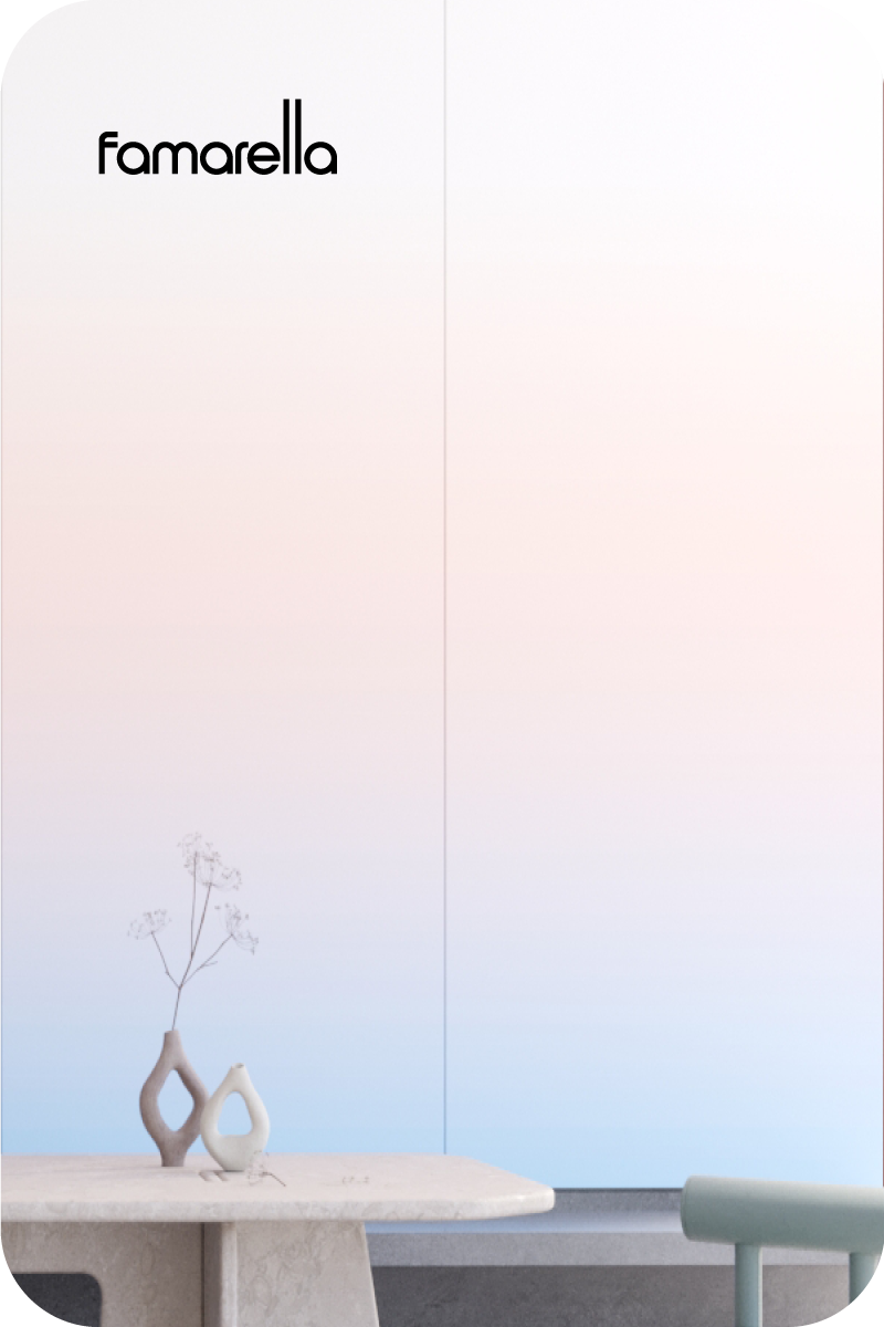 HARMONY - RAIN: Decorative Porcelain Slab By Famarella